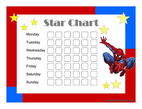 star reward chart printable printable world holiday