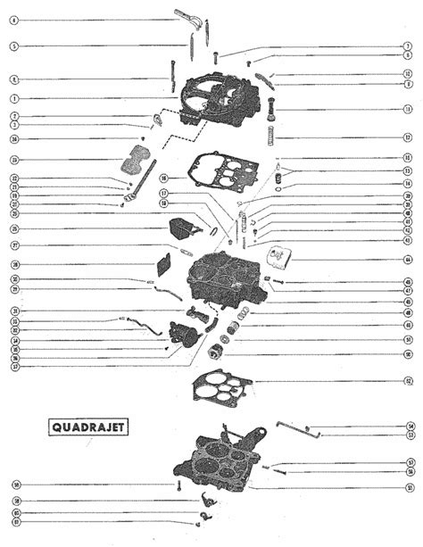 quadrajet parts diagram