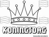 Koningsdag Kleurplaten Kroon Koning Uitprinten Downloaden sketch template