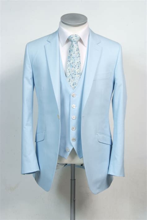 sky blue cotton grooms wedding suit   measure    colours ideal   laid