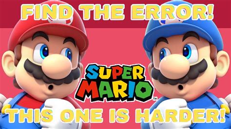 Find The 7 Errors In Super Mario Part 1 7 Errors Game Youtube