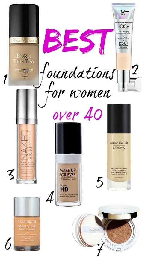 best foundations for women over 40 anti aging skin
