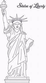 Coloring Pages Building Statue Landmarks Empire State York City sketch template