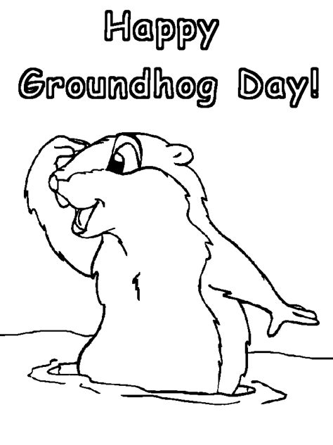 groundhogs day coloring pages disney coloring pages