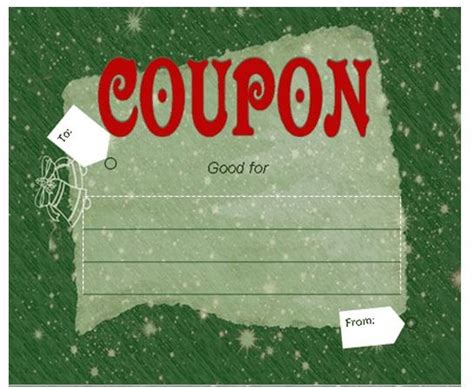 customizable coupon book  printables