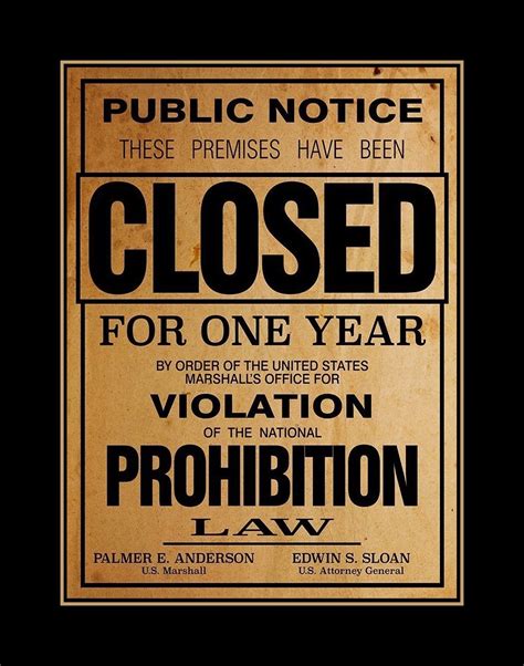 vintage home bar printable alcohol prohibition poster