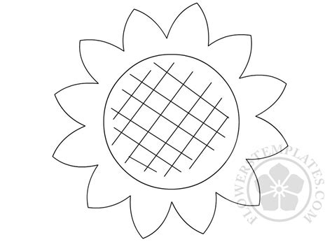 large sunflower template flowers templates
