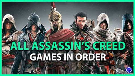 Assassin S Creed Games In Order Chronological And Release