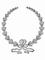 Laurel Wreath Coloring Printable Pages Supercoloring Color Embroidery Flower Wreaths Hoop Hand sketch template