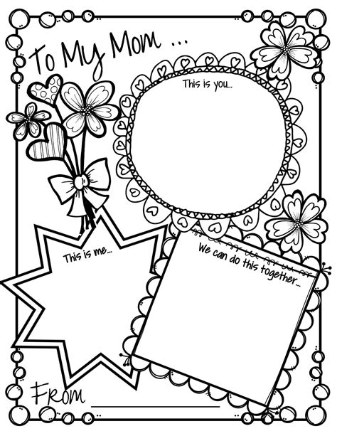 mothers day activity card interactive talking  writing