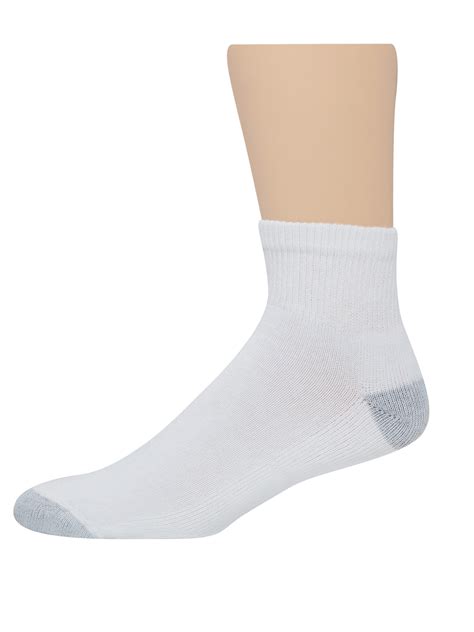 White Hanes Mens Comfortblend Ankle Socks Casual Socks Socks