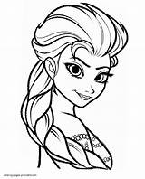 Coloring Pages Elsa Frozen Printable Colouring Disney Girls Print sketch template