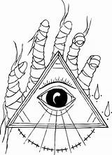 Illuminati sketch template