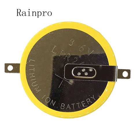 rainpro pcslot lir   button battery  welded foot rechargeable lithium battery
