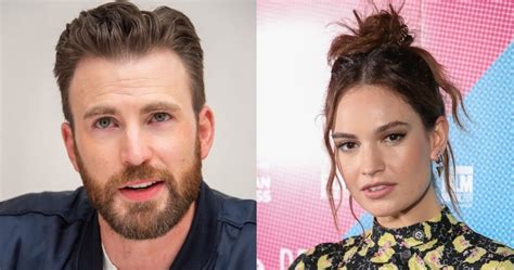 is avengers star chris evans dating british actress lily
