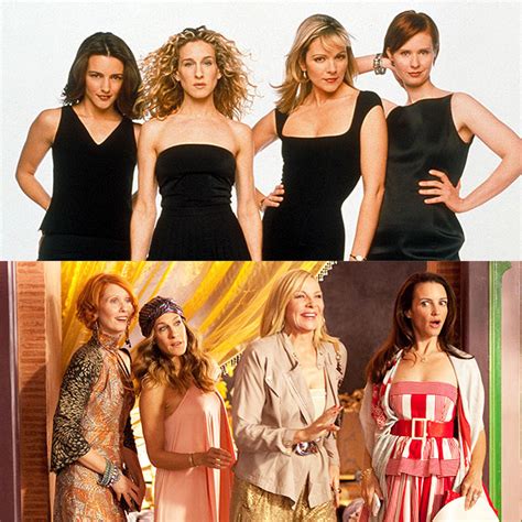 ‘sex and the city cast transformations photos of the women then and now