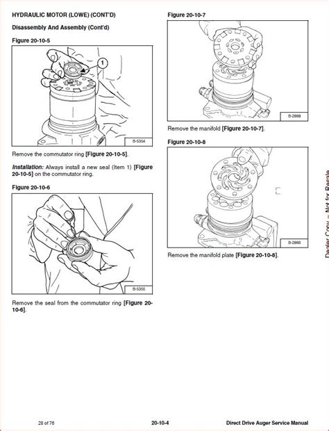 bobcat direct drive auger service repair workshop manual   heydownloads manual