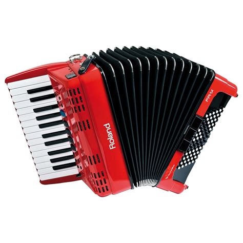 roland fr  piano type  accordion red  gearmusic