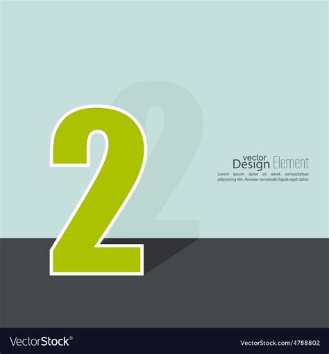 number  royalty  vector image vectorstock