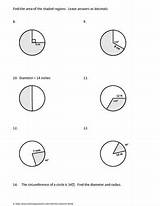 Worksheet Sector Area Length Arc Geometry Preview sketch template