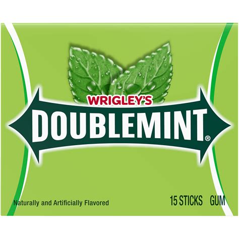 wrigleys doublemint mint gum sugar  chewing gum  stick pack walmartcom
