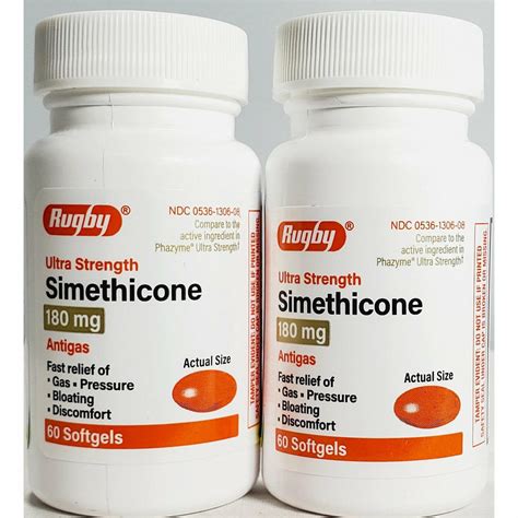 simethicone  mg  softgels      pack  rugby hargraves  healthcare