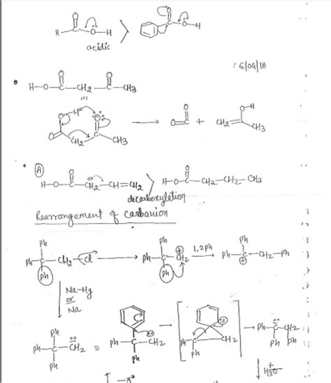 organic synthesis handwritten class notes chemical sciences net csir