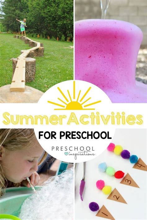 summer activities  preschool preschool inspirations