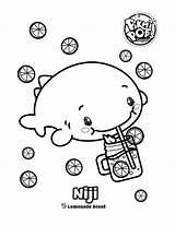 Pikmi Pops Niji Whale Skittles Malvorlage Stimmen Skittle Votes Xcolorings Stemmen sketch template