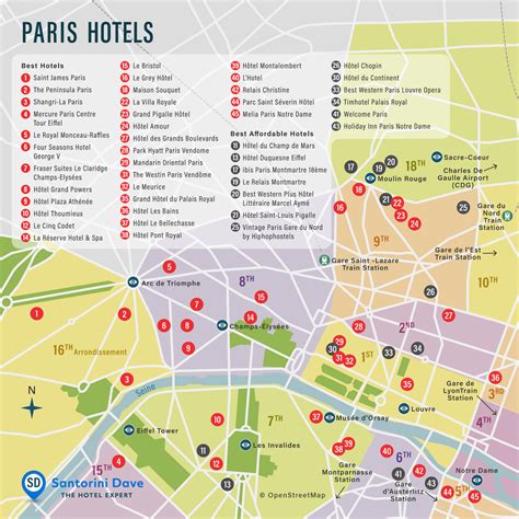 paris hotel map updated