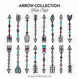 Boho Arrows Vector Drawn Pack Hand sketch template