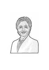 Hillary Clinton Kleurplaten sketch template