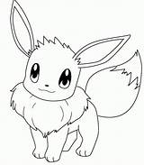 Coloring Pages Eevee Pokemon Albanysinsanity Baby Cute Colouring Pikachu Drawing sketch template