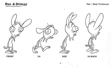 ren  stimpy model sheets cartoon character design character design references character
