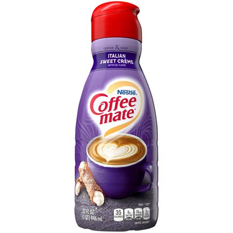 coffee mate  dairy liquid coffee creamer italian sweet crme  oz walmartcom
