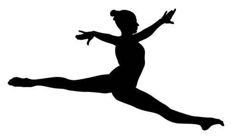 dancer silhouette splits