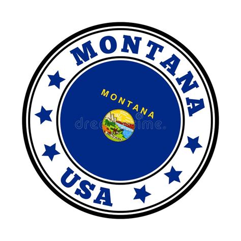 montana sign stock vector illustration  logo departure