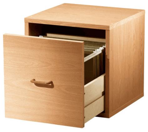 single file drawer cube honey contemporary filing