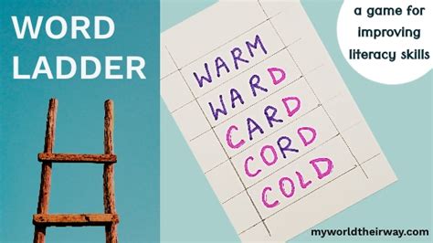 word ladder fun game  enhance reading skills  world