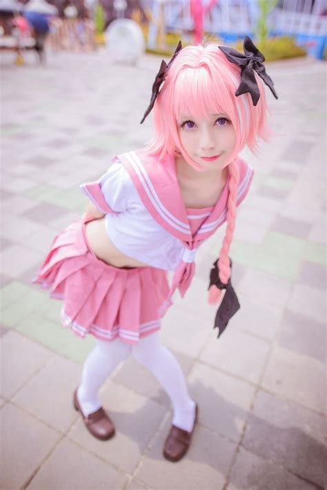 astolfo pink trap cosplay sankaku complex
