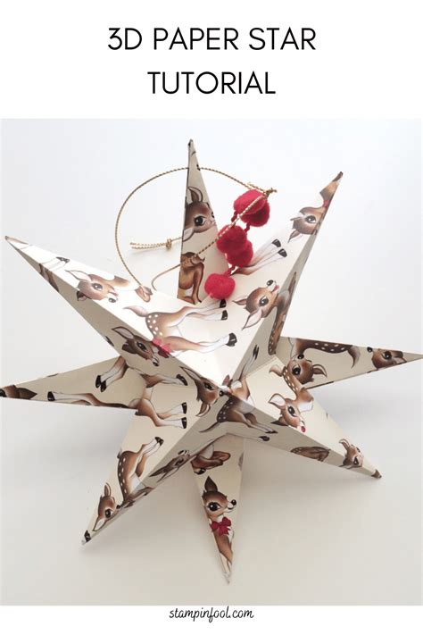 diy  paper star ornament step  step   ornaments garland