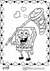 Coloring Spongebob Valentine Pages Heart Jesus Printable Color Catching Getcolorings His Colors Team Print Getdrawings Resultado Incredible sketch template