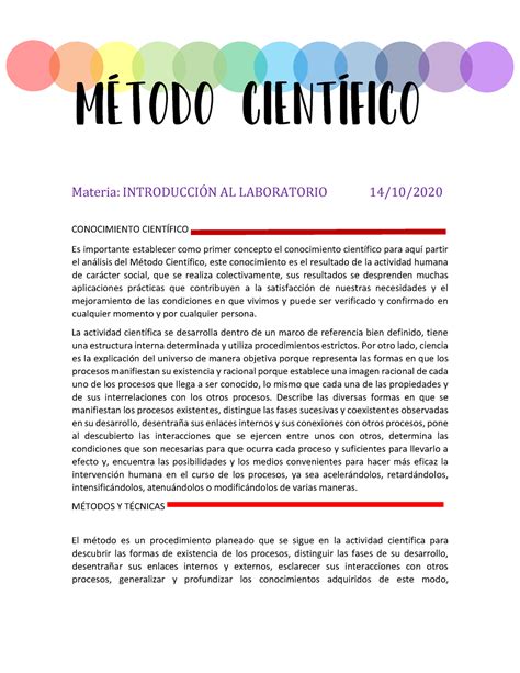 metodo cientifico conceptos  pasos  seguir metodo cientifico materia introduccion al