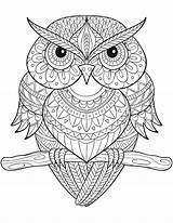 Coloriage Complexe Imprimer Adulte Hiboux Pour Coloring Pages Colouring Adult Books Owl Super sketch template