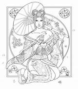Coloring Pages Asian Patterns Embroidery Adults Adult sketch template
