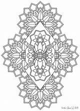 Coloring Pages Mandala Adult Intricate Printable Colouring Books Patterns Kids Oval Color Pdf Doodle Adults Book Etsy Mandalas Sheets Mandelas sketch template