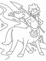 Centaur Kidsplaycolor sketch template