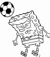 Spongebob Coloring Pages Football Kids Squarepants Heading Kidsdrawing Ball Hard sketch template