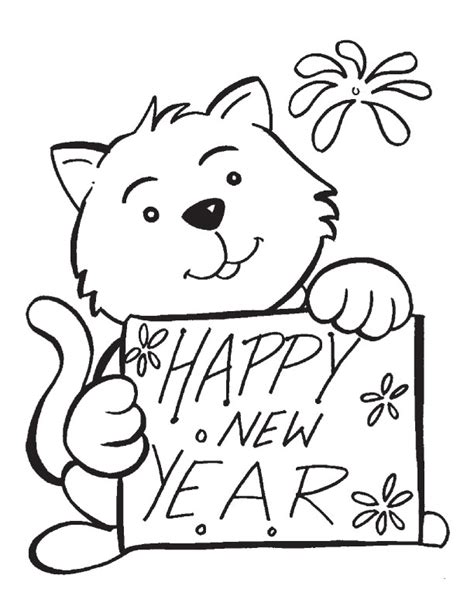 happy  year buddy coloring page   happy  year buddy