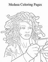 Medusa Coloring Pages Mirror Looking Sheet Printable Color Drawing Face Designlooter Greek Netart Getdrawings Getcolorings Mythical 06kb 776px Template sketch template